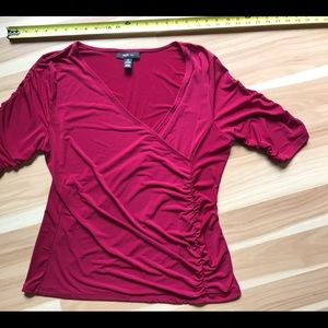 Style & Co XL stretchy blouse, red